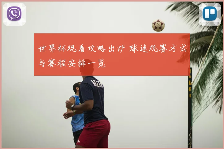 世界杯观看攻略出炉 球迷观赛方式与赛程安排一览